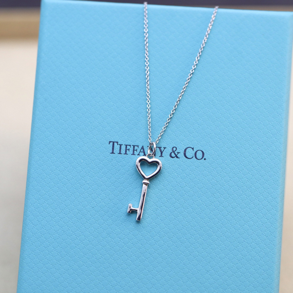 高仿Tiffany&CO蒂芙尼Keys系列35483853鑰匙吊墜頸鏈銀色