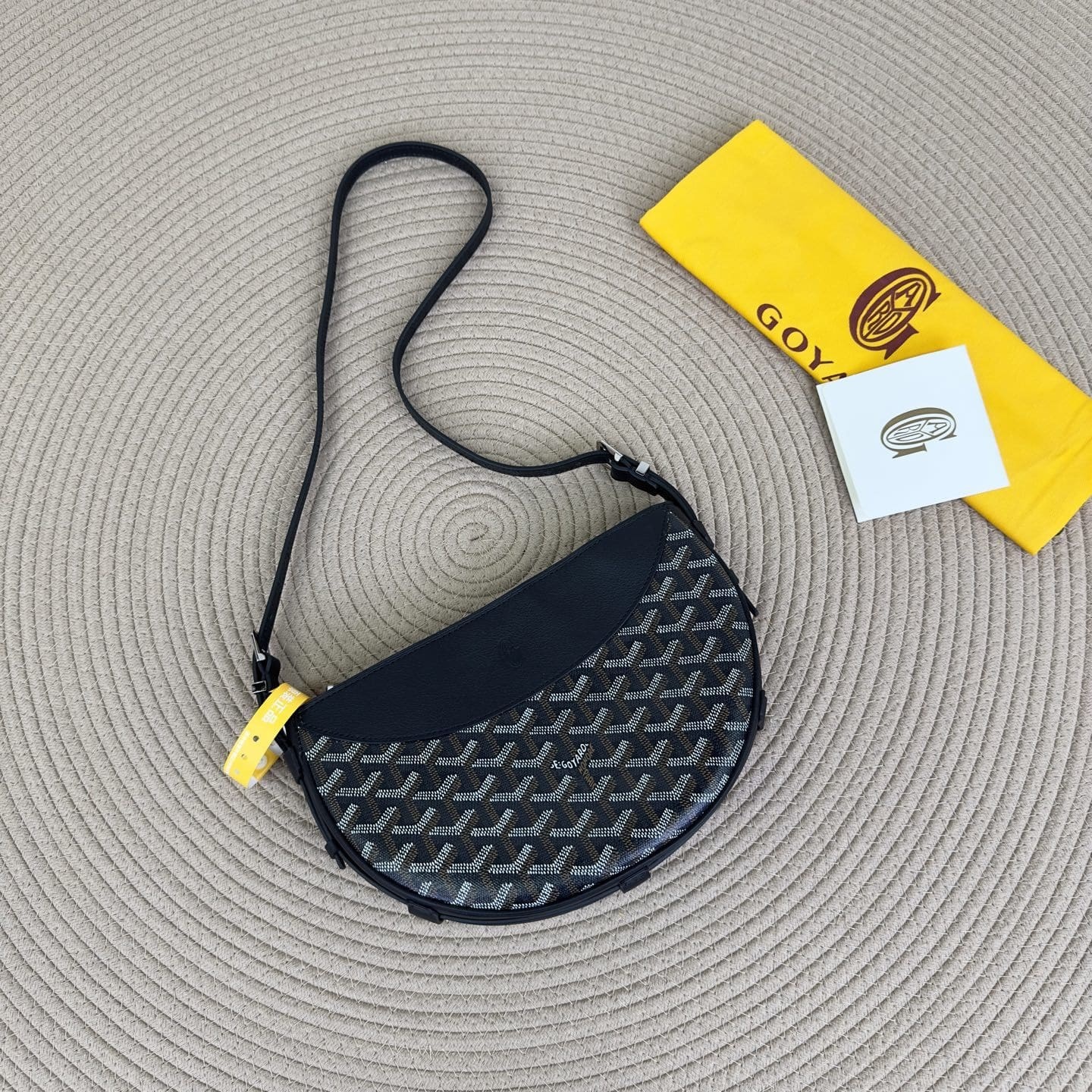 高仿Goyard*01CL01P單肩半月包黑色免檢版