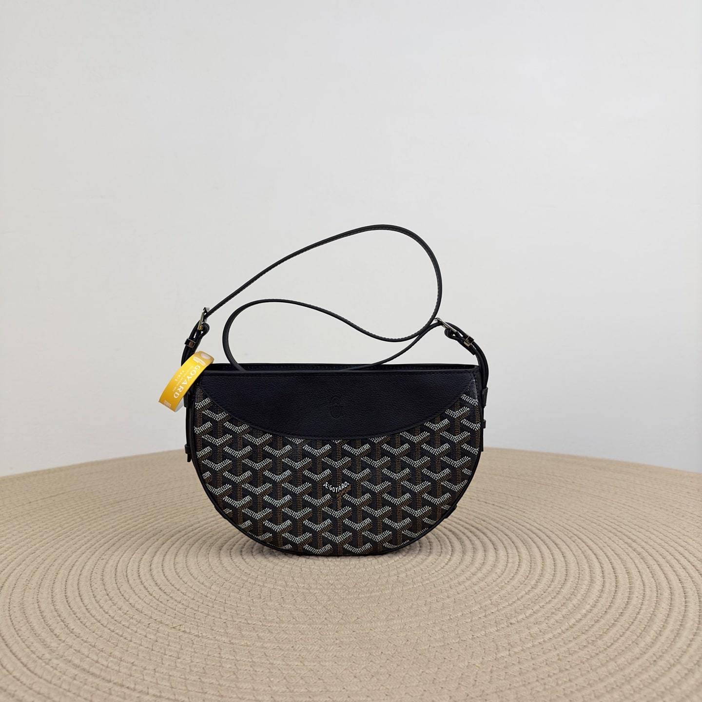 高仿Goyard*01CL01P單肩半月包黑色免檢版