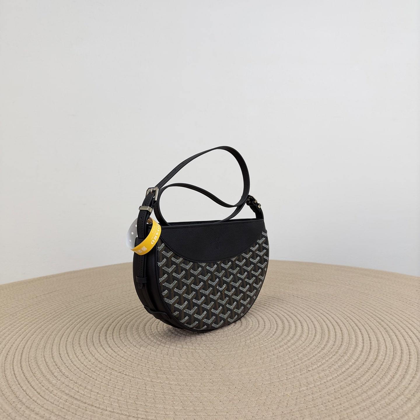 高仿Goyard*01CL01P單肩半月包黑色免檢版