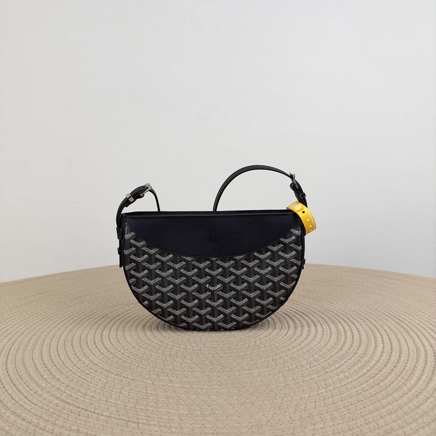 高仿Goyard*01CL01P單肩半月包黑色免檢版
