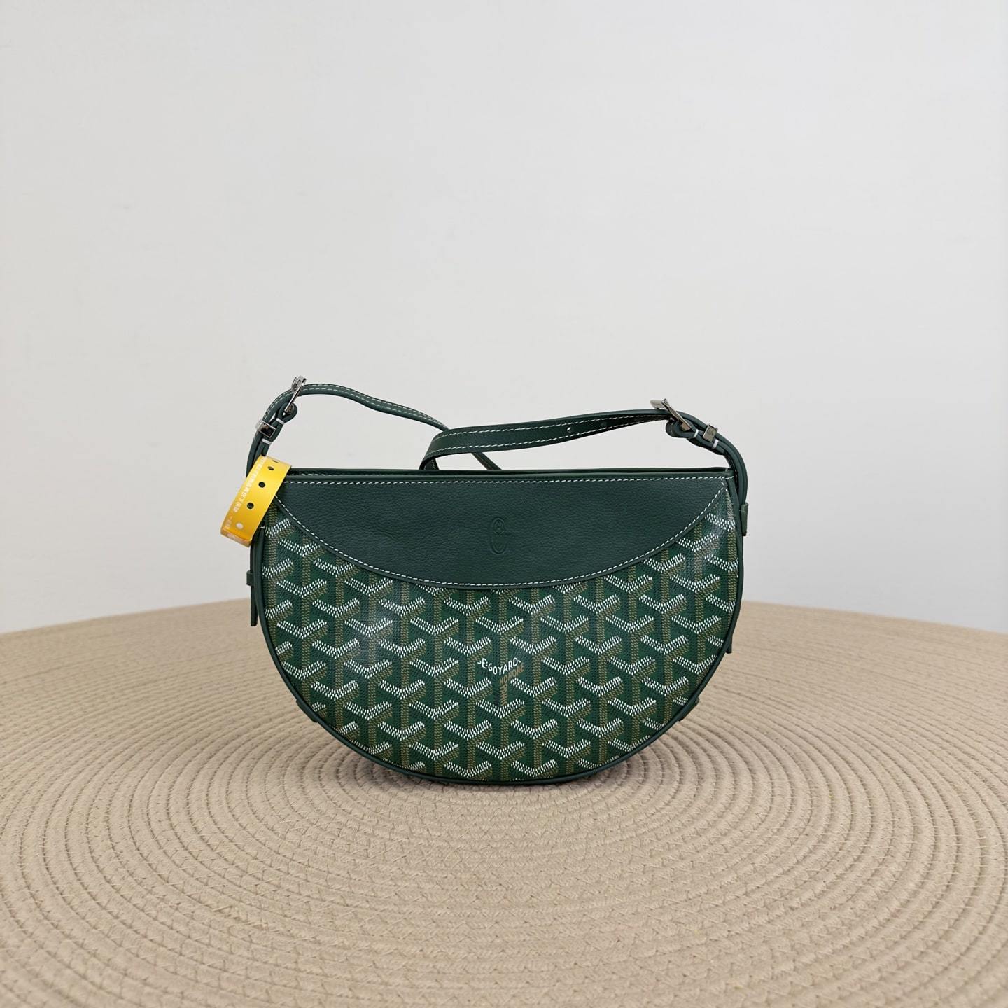 高仿Goyard*09CL09P單肩半月包綠色免檢版