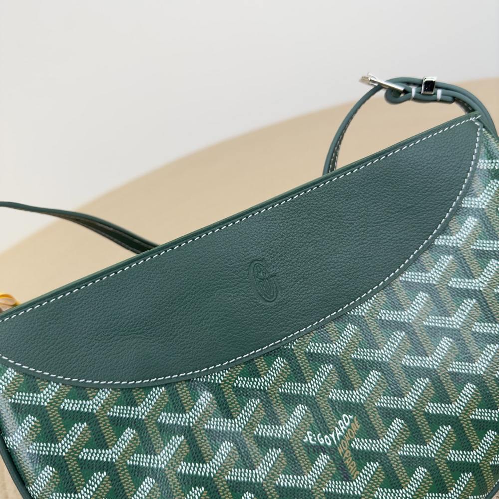 高仿Goyard*09CL09P單肩半月包綠色免檢版