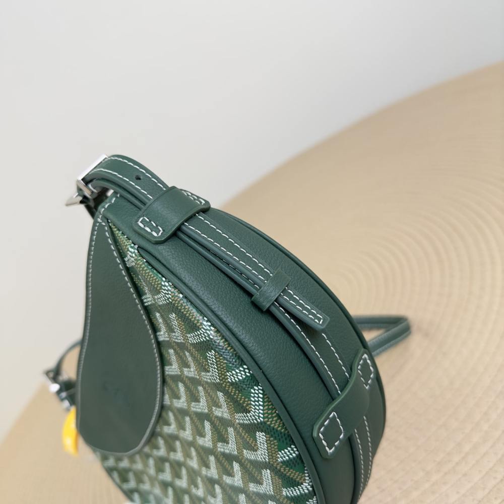 高仿Goyard*09CL09P單肩半月包綠色免檢版