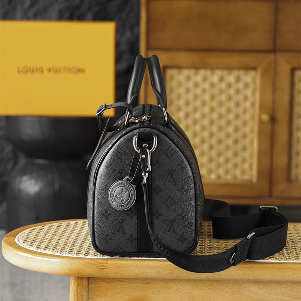 高仿LV*Keepall35系列M46655男士單肩手提包免檢版