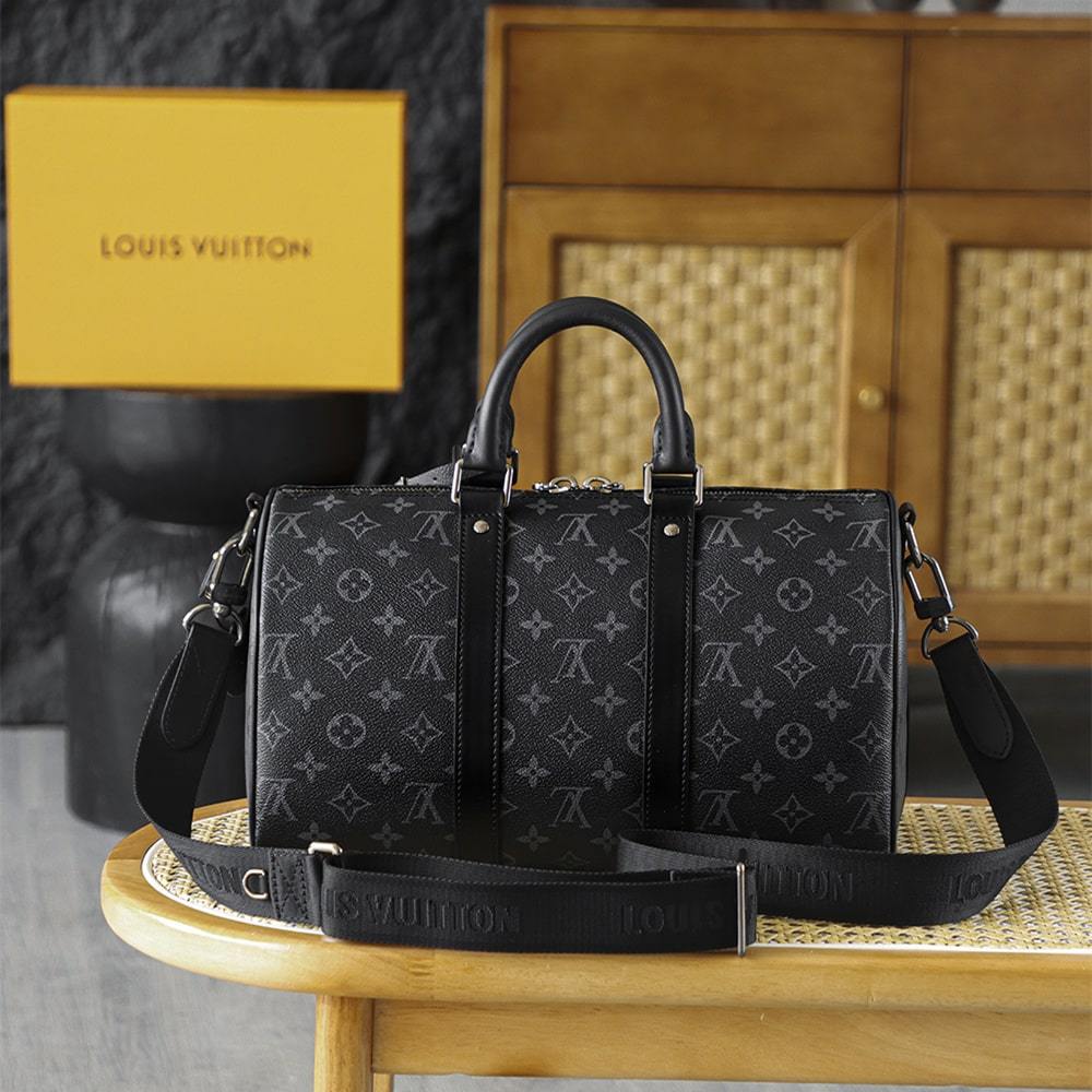 高仿LV*Keepall35系列M46655男士單肩手提包免檢版