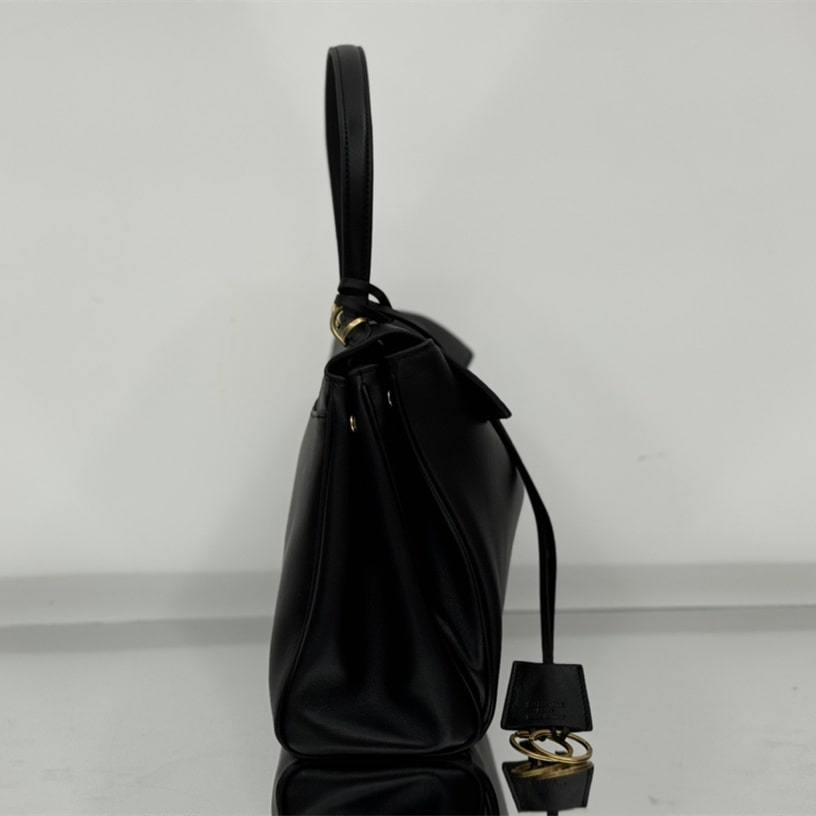高仿Balenciaga*Rodeo系列V41000小牛皮手袋黑金中號免檢版