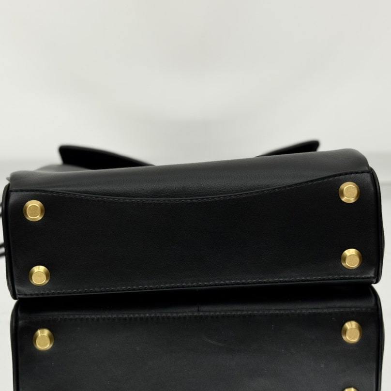 高仿Balenciaga*Rodeo系列V31000小牛皮手袋黑金小號免檢版