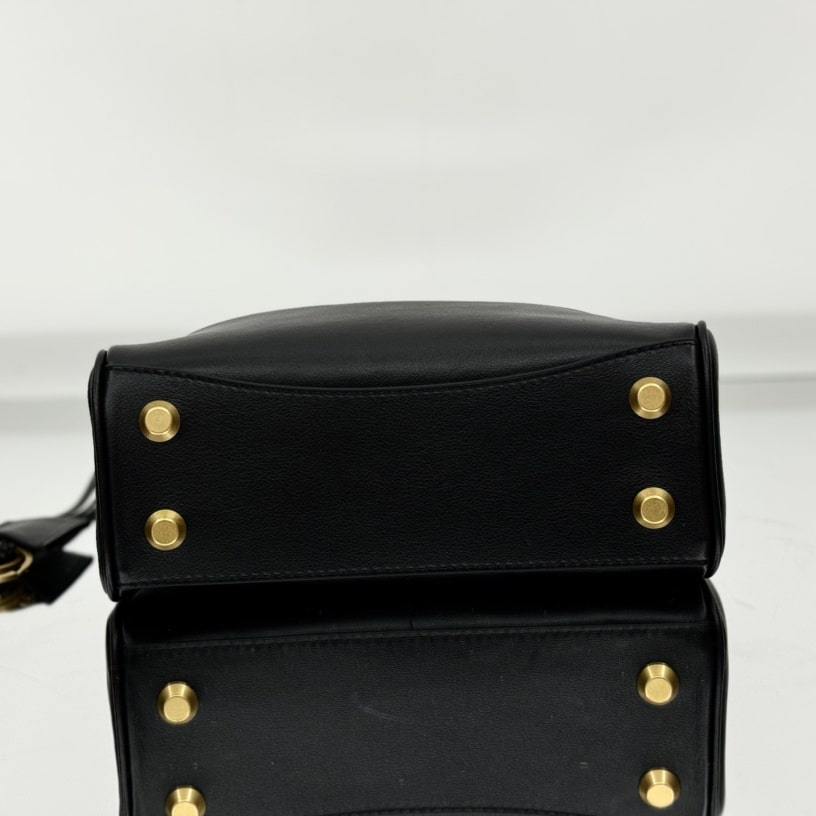 高仿Balenciaga*Rodeo系列V21000小牛皮手袋黑金Mini免檢版