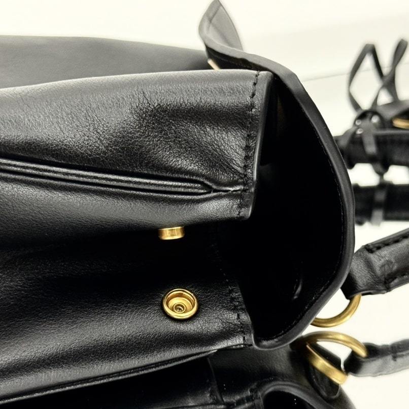 高仿Balenciaga*Rodeo系列V21000小牛皮手袋黑金Mini免檢版
