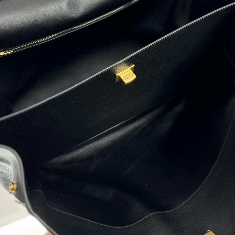 高仿Balenciaga*Rodeo系列V51000小牛皮手袋黑金大號免檢版