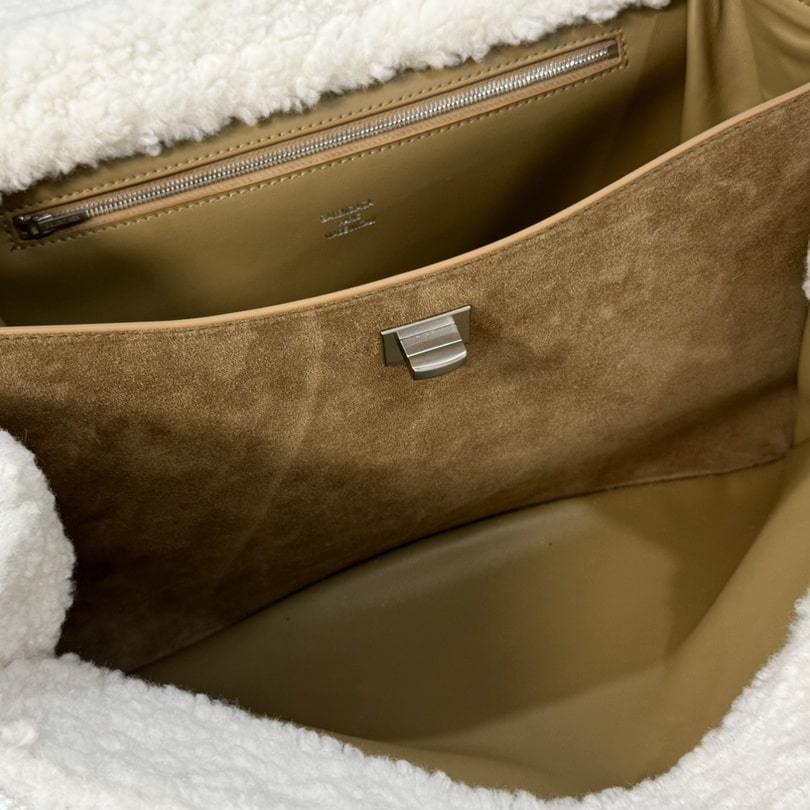 高仿Balenciaga*Rodeo系列AD2590麂皮棕銀大號免檢版