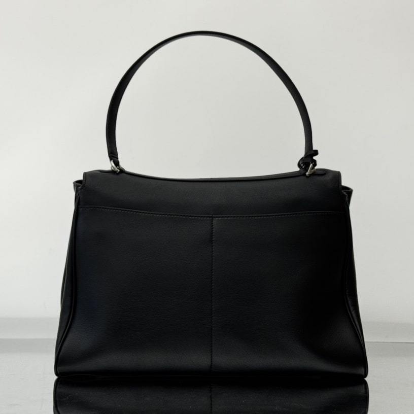 高仿Balenciaga*Rodeo系列4U1000小牛皮手袋黑色銀扣大號免檢版