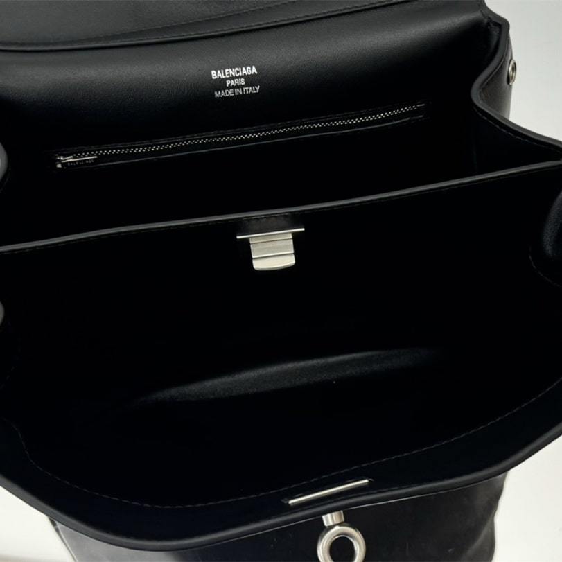 高仿Balenciaga*Rodeo系列6U1000小牛皮手袋黑銀小號號免檢版