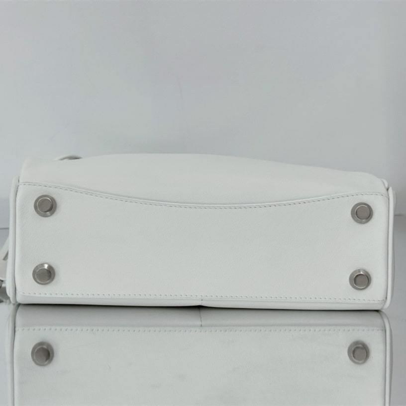 高仿Balenciaga*Rodeo系列V79016小牛皮手袋黑銀小號號免檢版