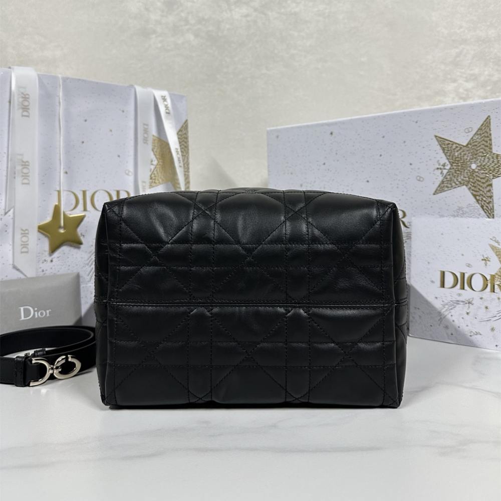 高仿Dior*Toujours系列M2836M900菜籃子豎版中號黑色免檢版
