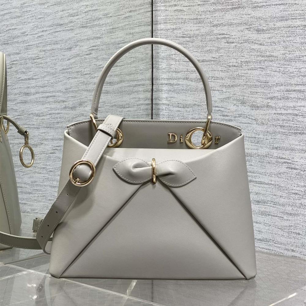 高仿Dior*26SS系列M0734GTU新款徽標手提包灰色免檢版