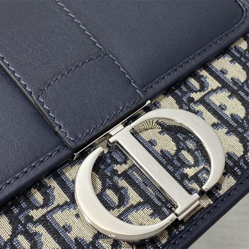 高仿Dior*Montaigne系列M921M928單肩包藍色常規免檢版