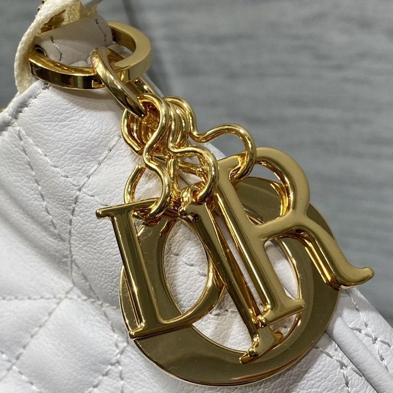 高仿Dior*Walk'n系列M451M030小牛皮手提單肩包白色免檢版