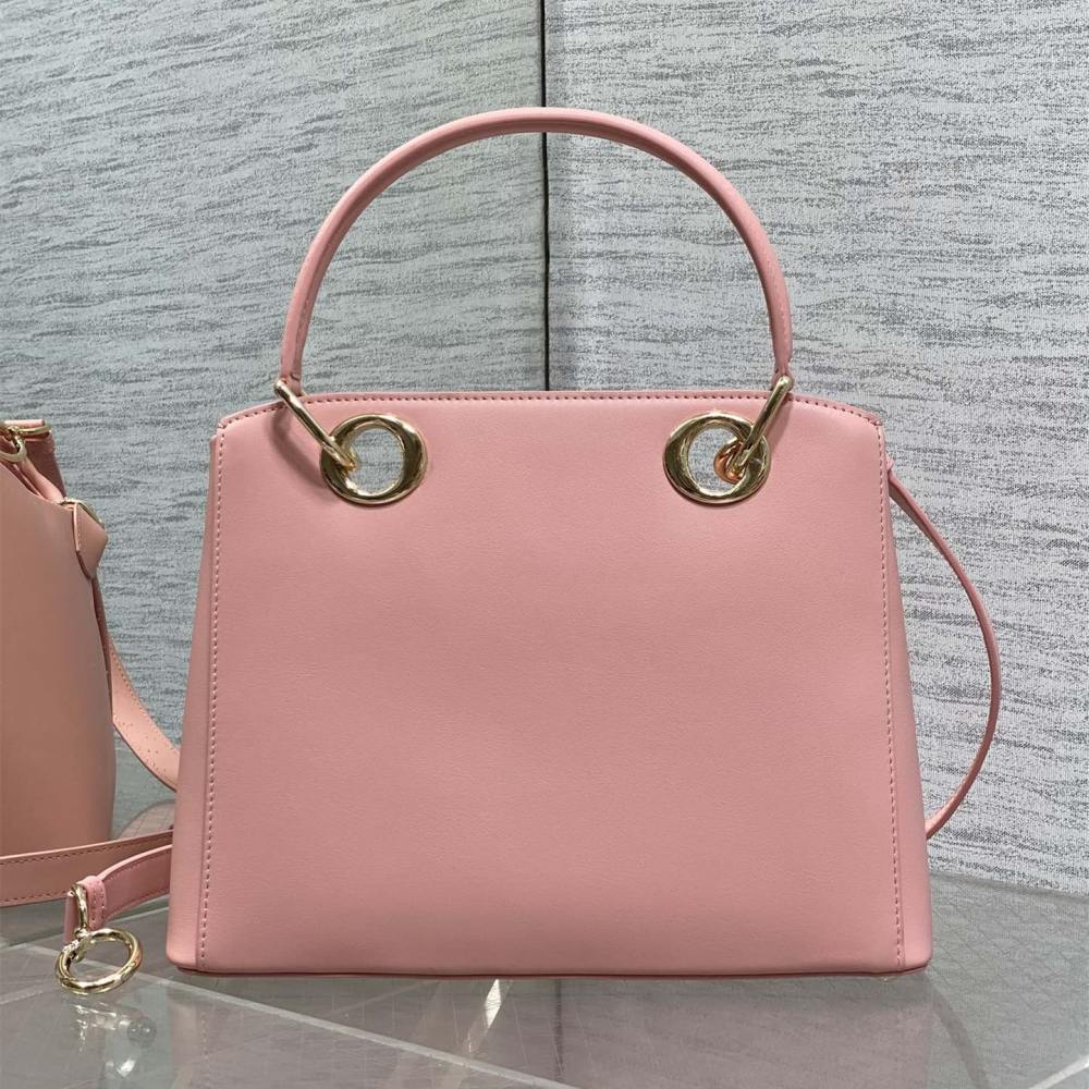 高仿Dior*26SS系列M0739NTU新款徽標手提包粉色免檢版