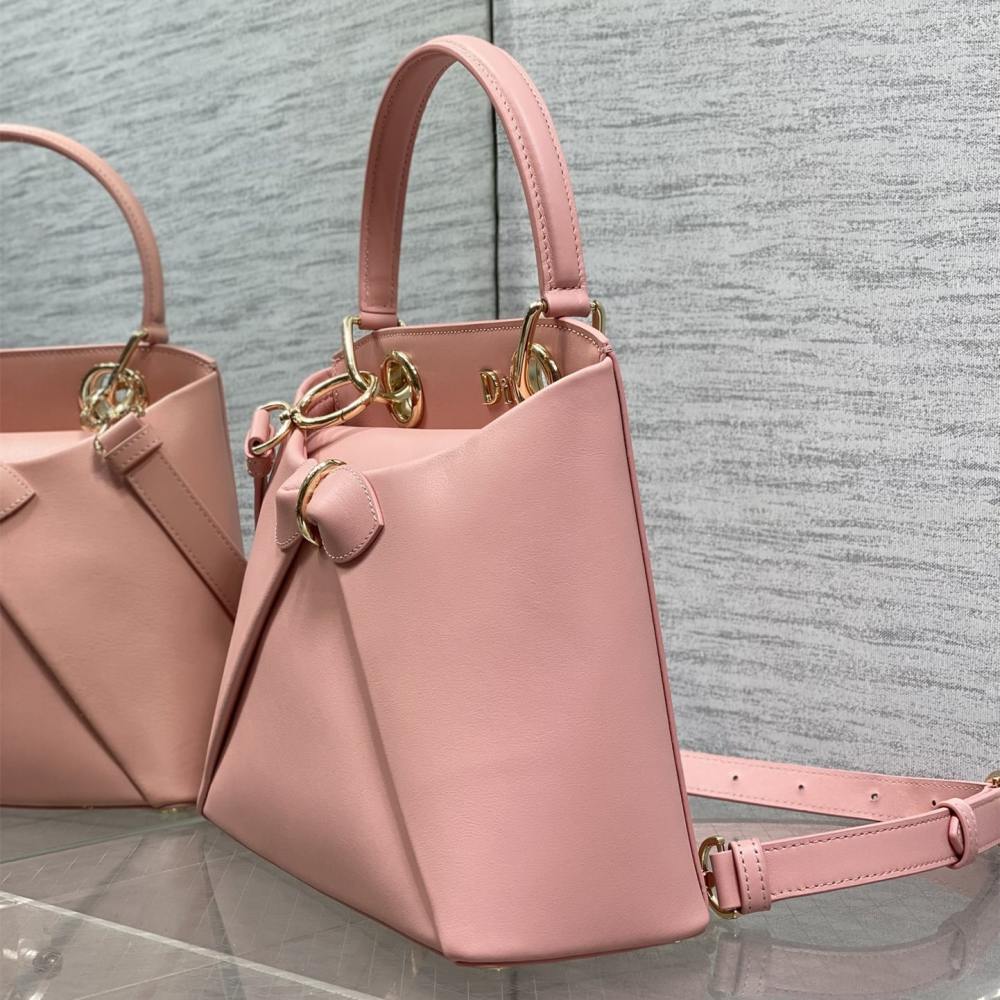高仿Dior*26SS系列M0739NTU新款徽標手提包粉色免檢版