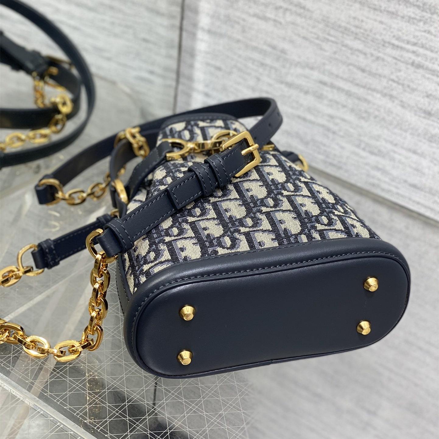 高仿Dior*Cest系列M227M928印花水桶包小號免檢版