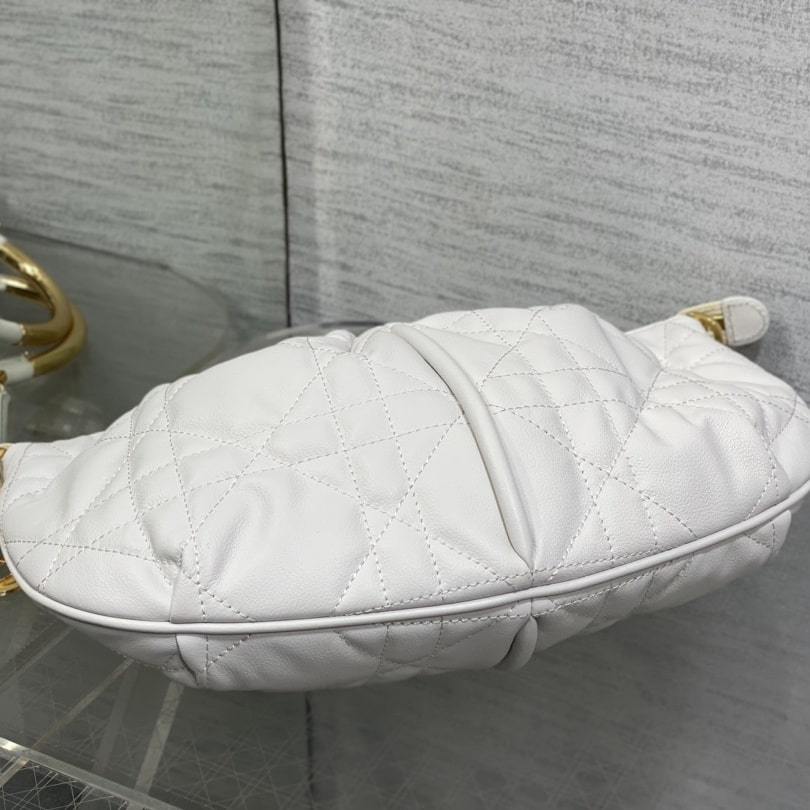 高仿Dior*Walk'n系列M451M030小牛皮手提單肩包白色免檢版