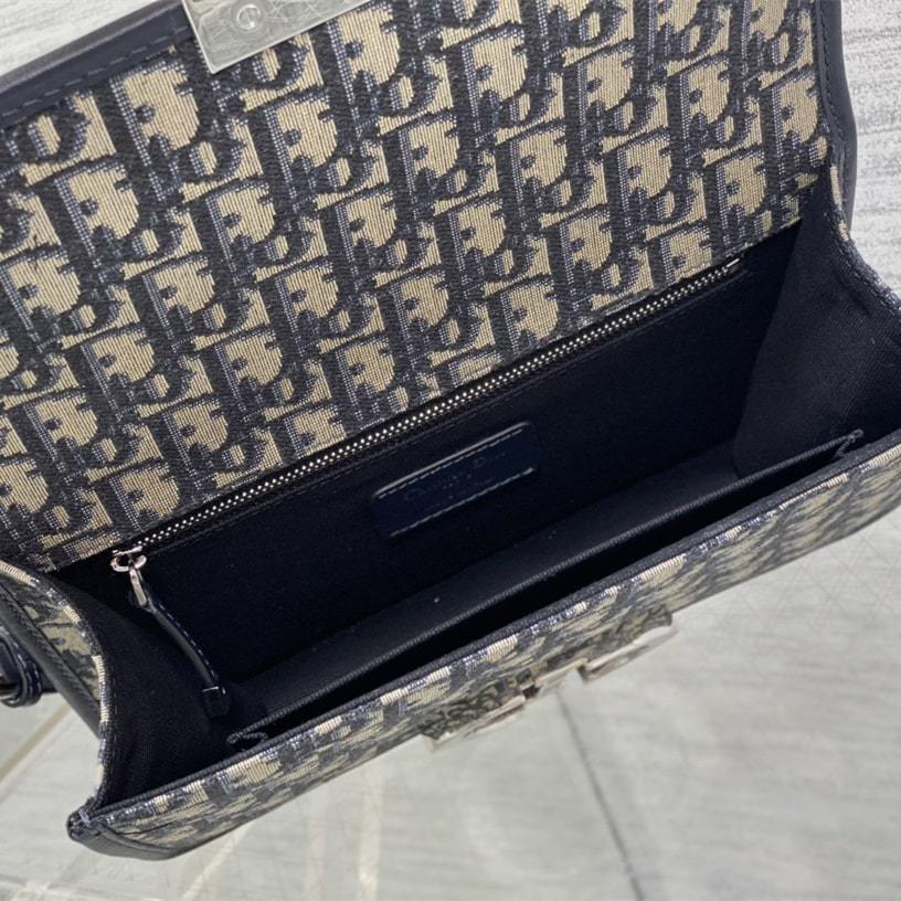 高仿Dior*Montaigne系列M920M928單肩包藍色中號免檢版