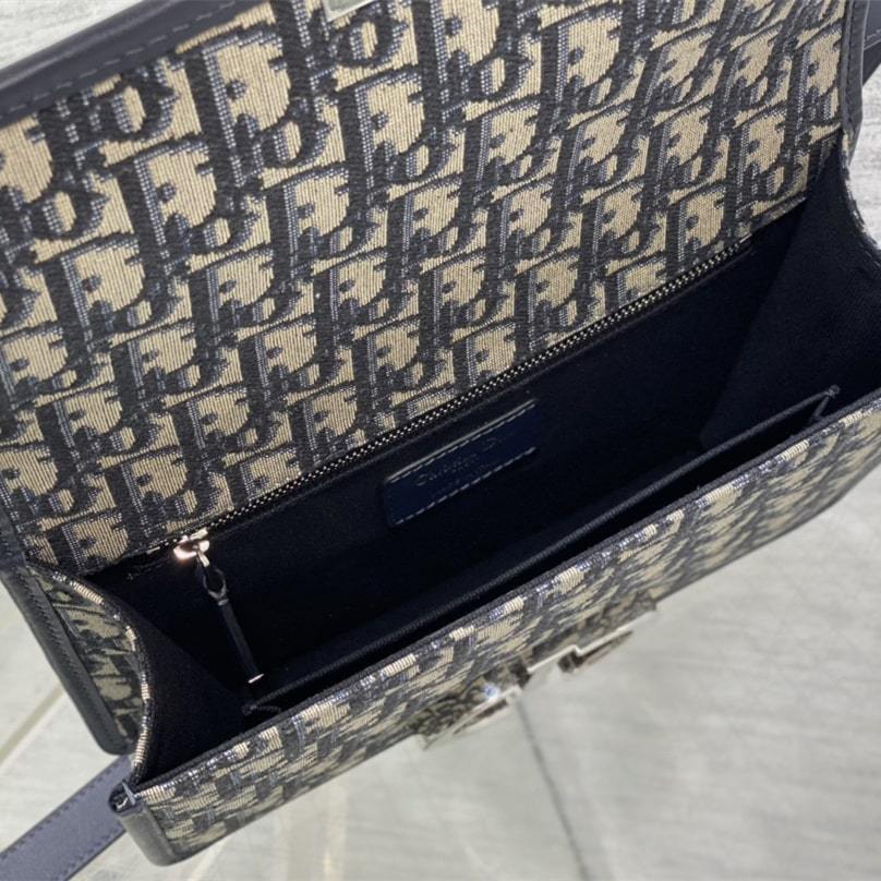 高仿Dior*Montaigne系列M921M928單肩包藍色常規免檢版