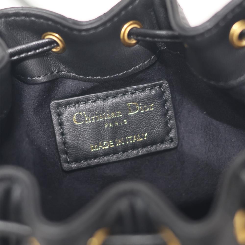 高仿Dior*Jolie系列M278M900小牛皮福袋黑色小號免檢版