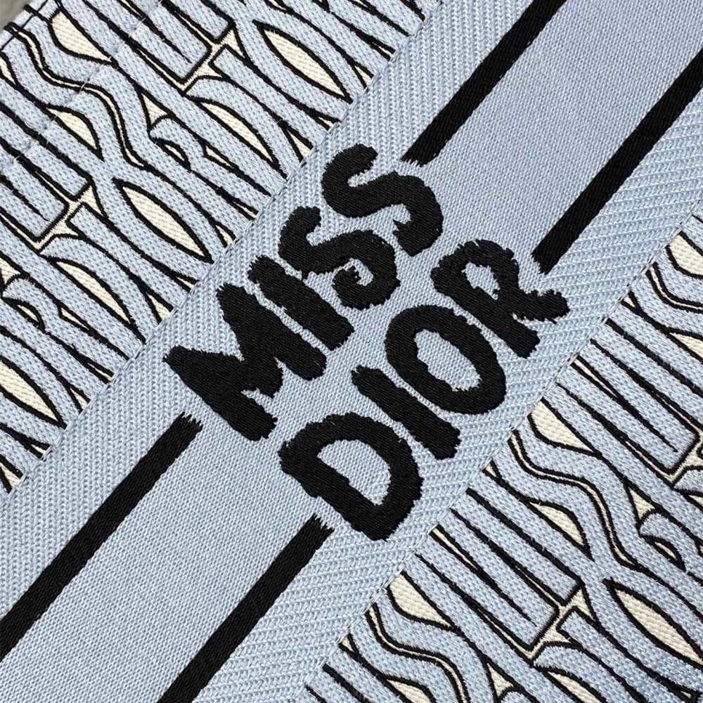 高仿Dior*BookTote系列M129M44W購物袋Miss黑藍中號免檢版