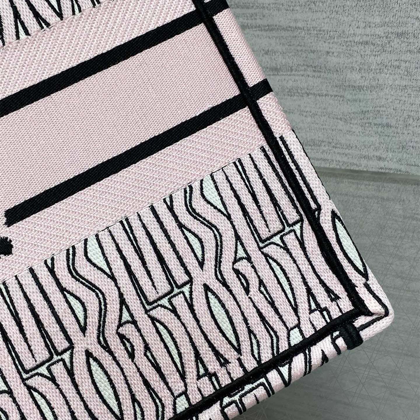 高仿Dior*BookTote系列M129M082購物袋Miss粉色中號免檢版