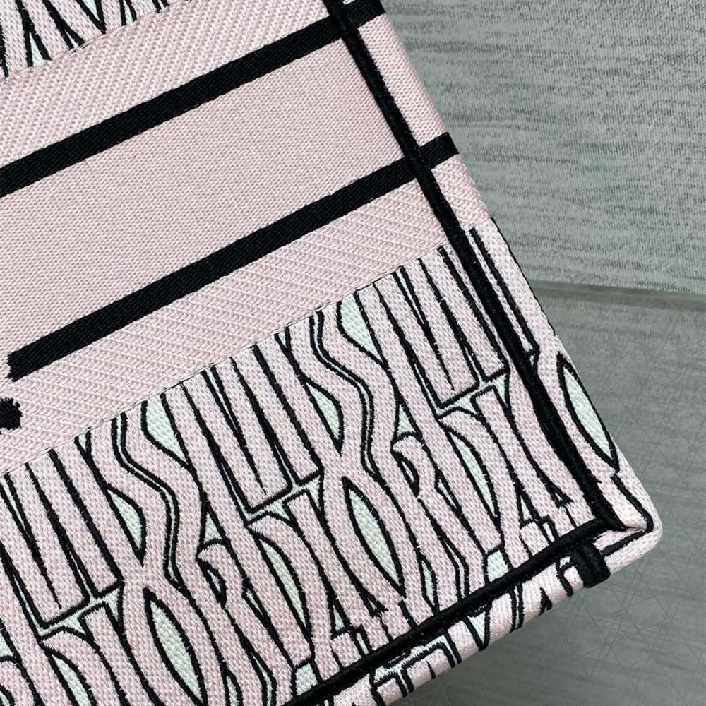 高仿Dior*BookTote系列M129M082購物袋Miss粉色中號免檢版