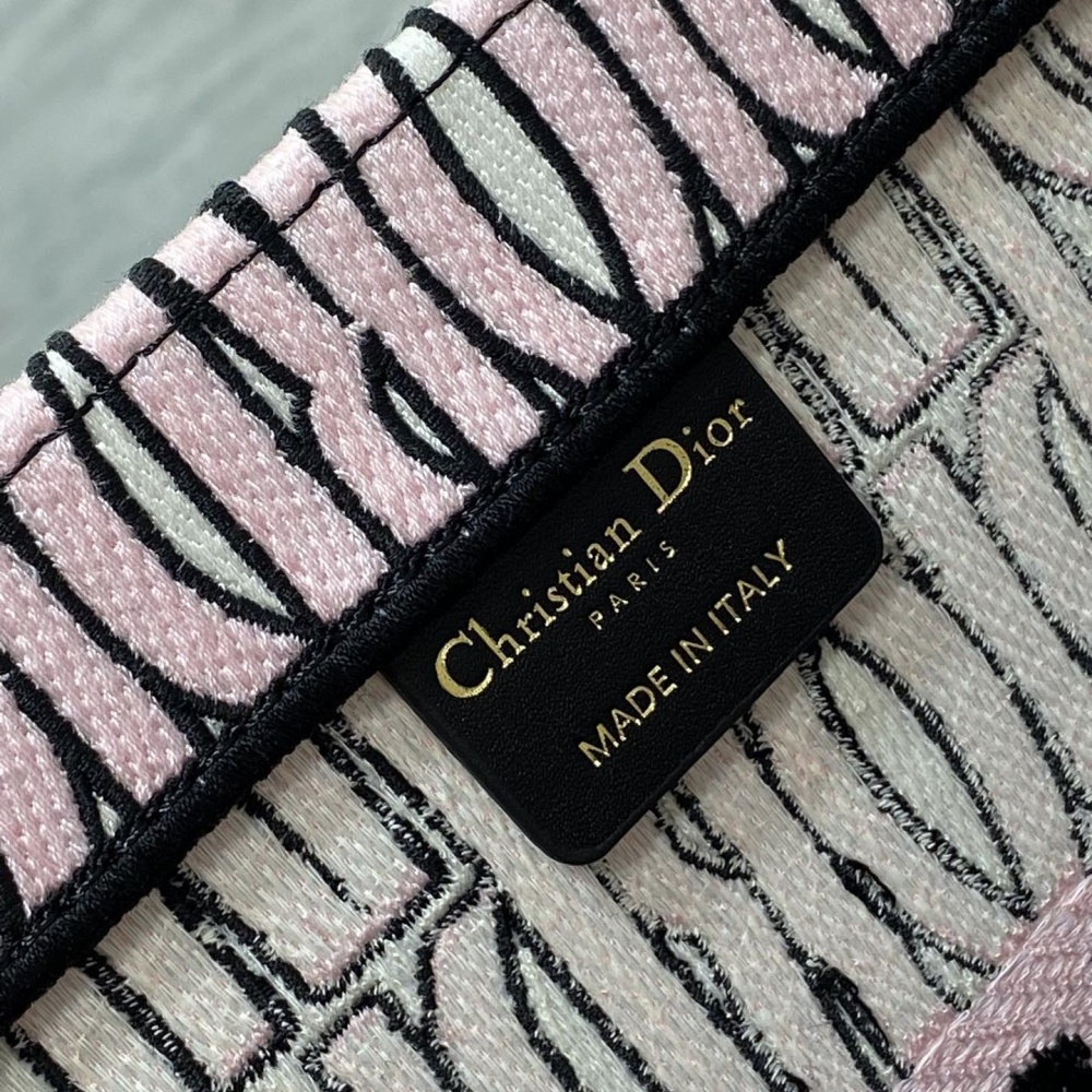高仿Dior*BookTote系列M129M082購物袋Miss粉色中號免檢版