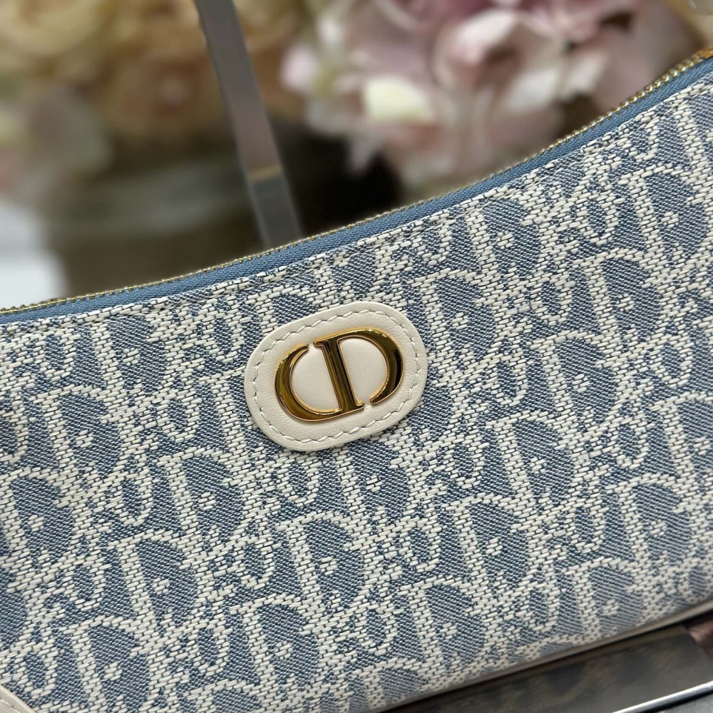 高仿Dior*Montaigne系列S239M925米色印花單肩包Mini免檢版