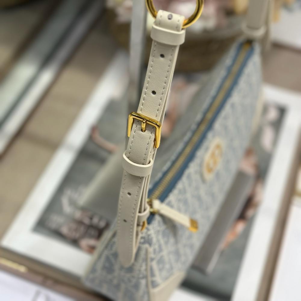 高仿Dior*Montaigne系列S239M925米色印花單肩包Mini免檢版