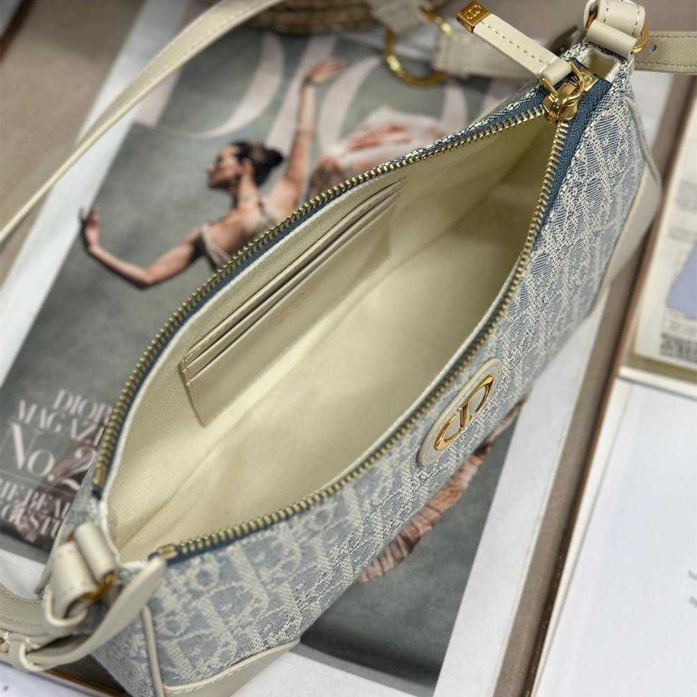 高仿Dior*Montaigne系列S239M925米色印花單肩包Mini免檢版