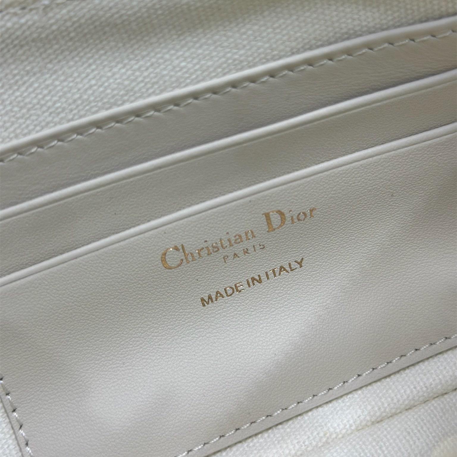 高仿Dior*Montaigne系列S239M925米色印花單肩包Mini免檢版