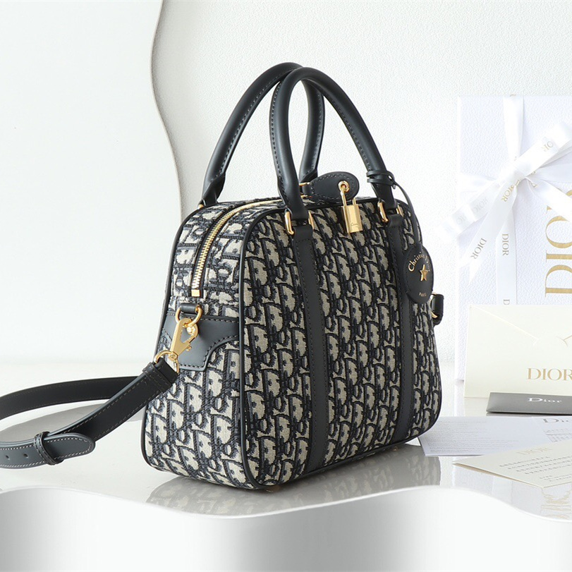 高仿Dior*Vibe系列M134M928保齡球手袋印花大號免檢版
