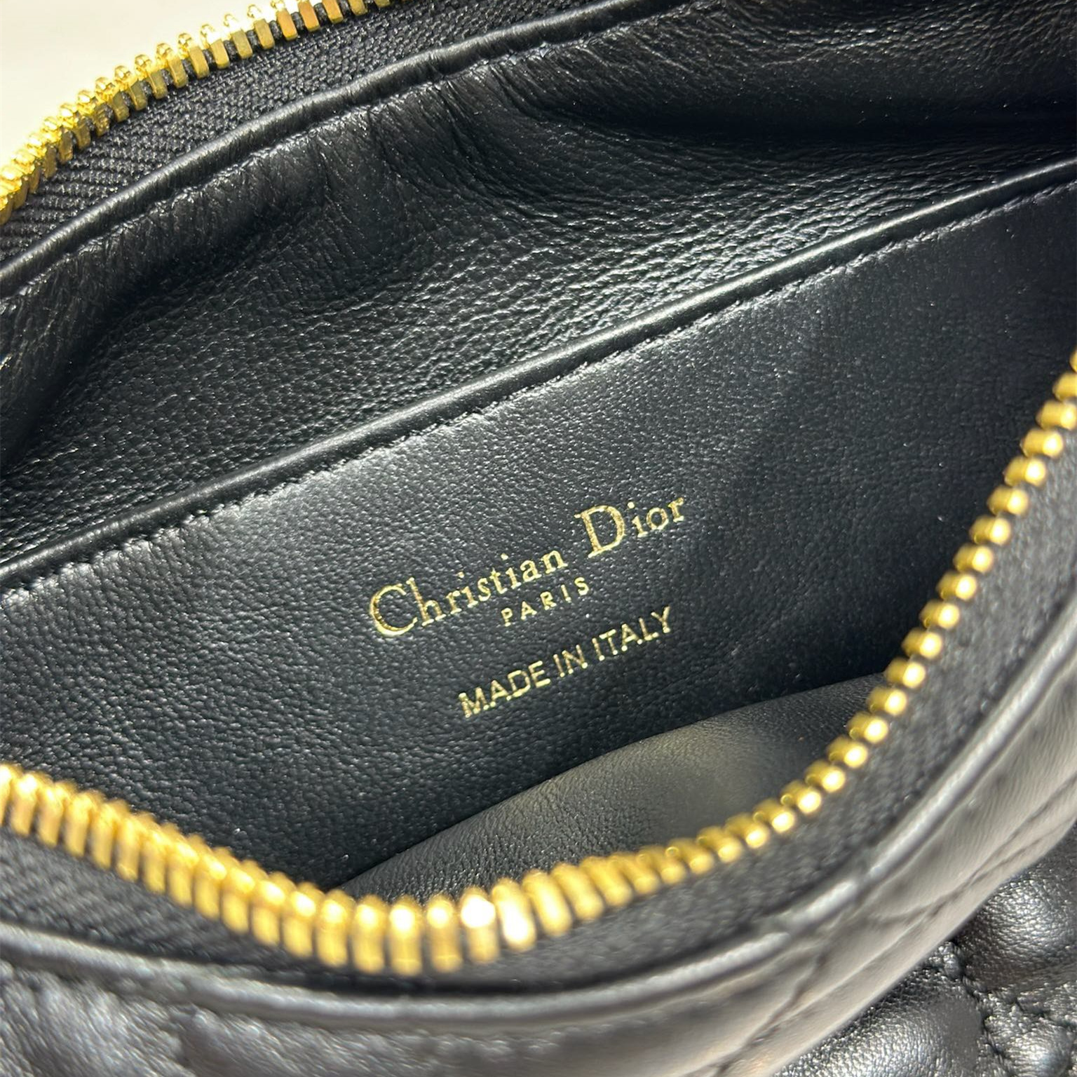 高仿Dior*MissCaro系列S5253M900小羊皮手提包Mini黑色免檢版