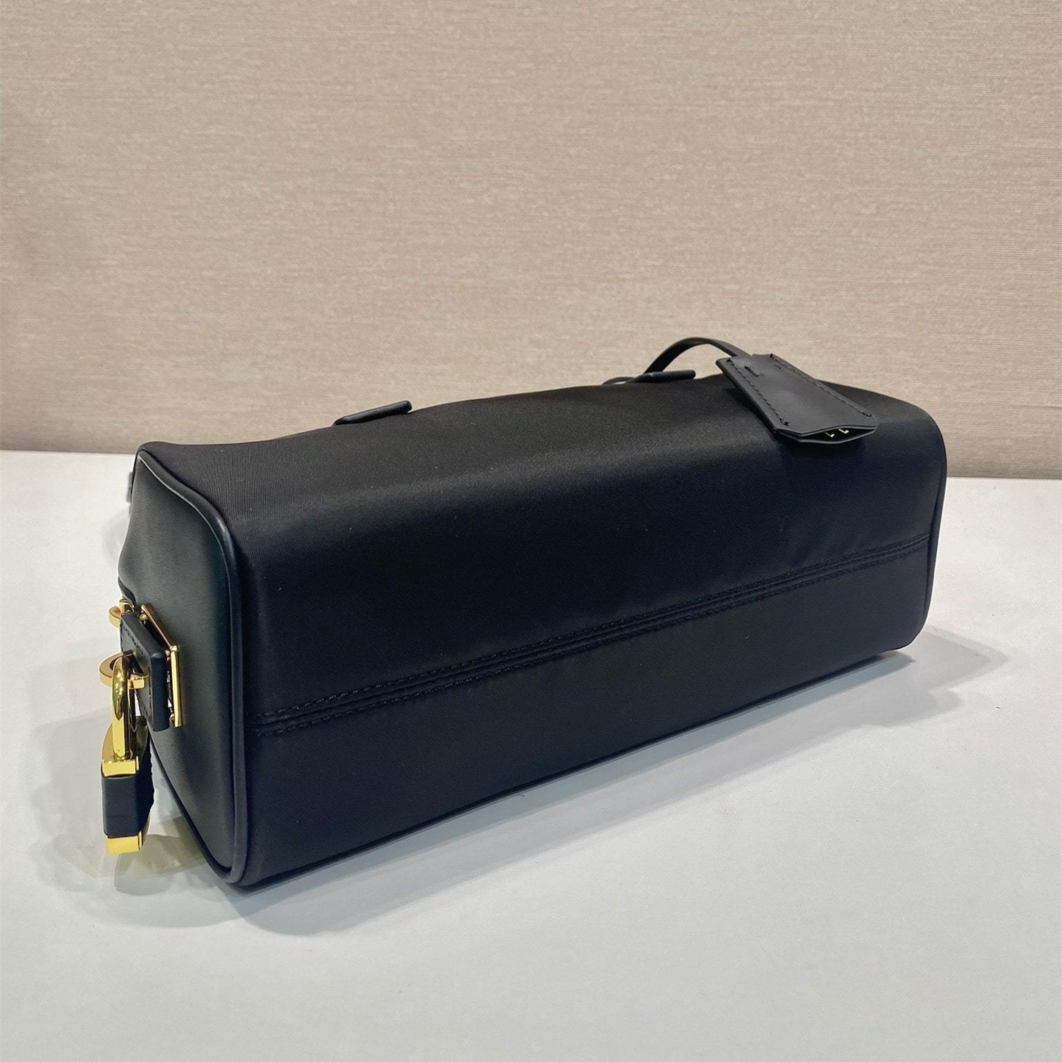 高仿Prada*RE-Nylon系列1BB27手提單肩包中號黑色免檢版