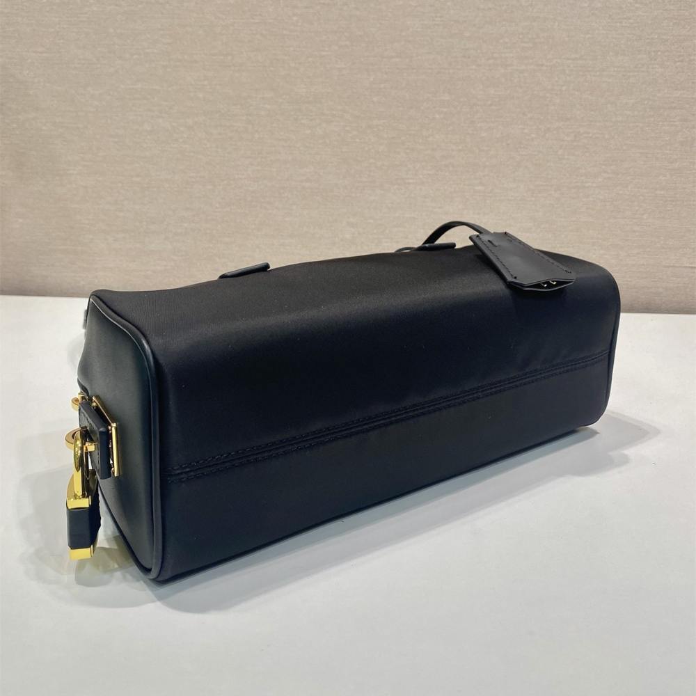 高仿Prada*RE-Nylon系列1BB27手提單肩包中號黑色免檢版