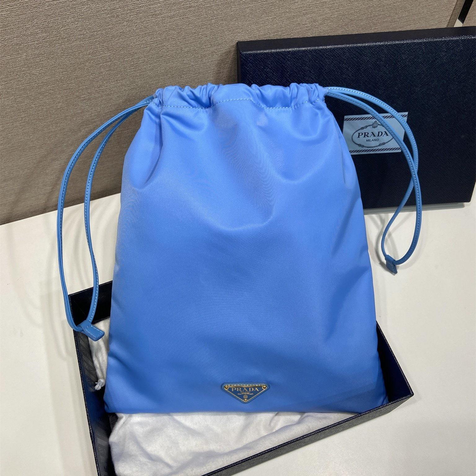 高仿Prada*RE-Nylon系列1NK001收納袋藍色免檢版