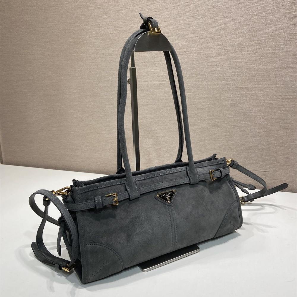 高仿Prada*Bonnie系列1BA426手提單肩包空軍藍小號免檢版