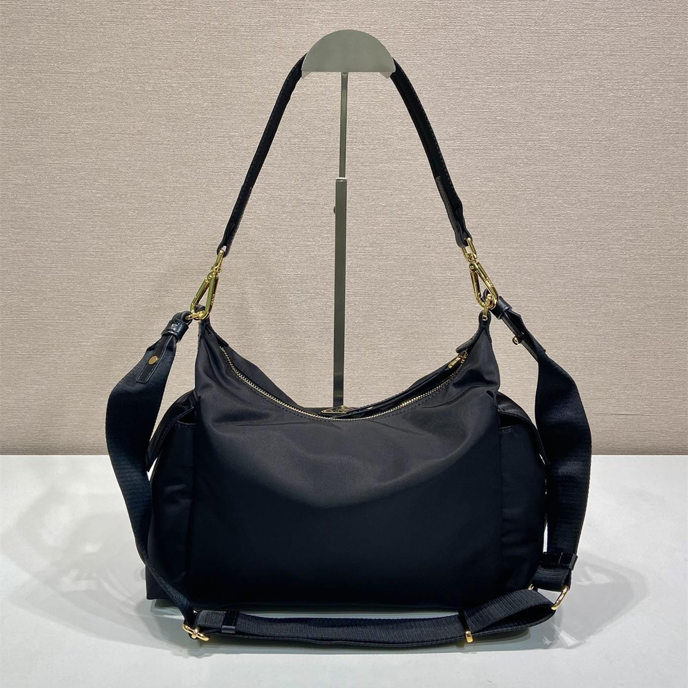 高仿Prada*RE-Nylon系列1BC264單肩包黑色免檢版