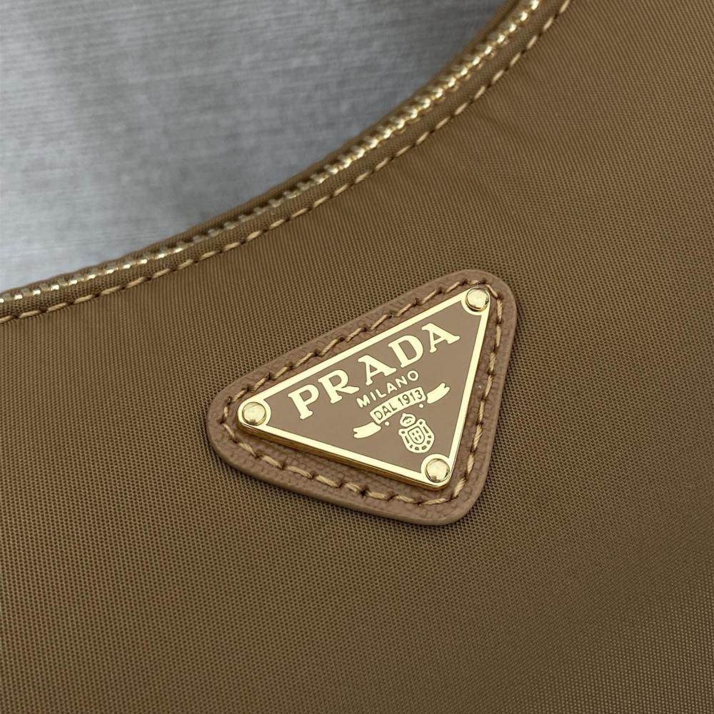 高仿Prada*RE-Nylon系列1N204M腋下包棕色Mini免檢版