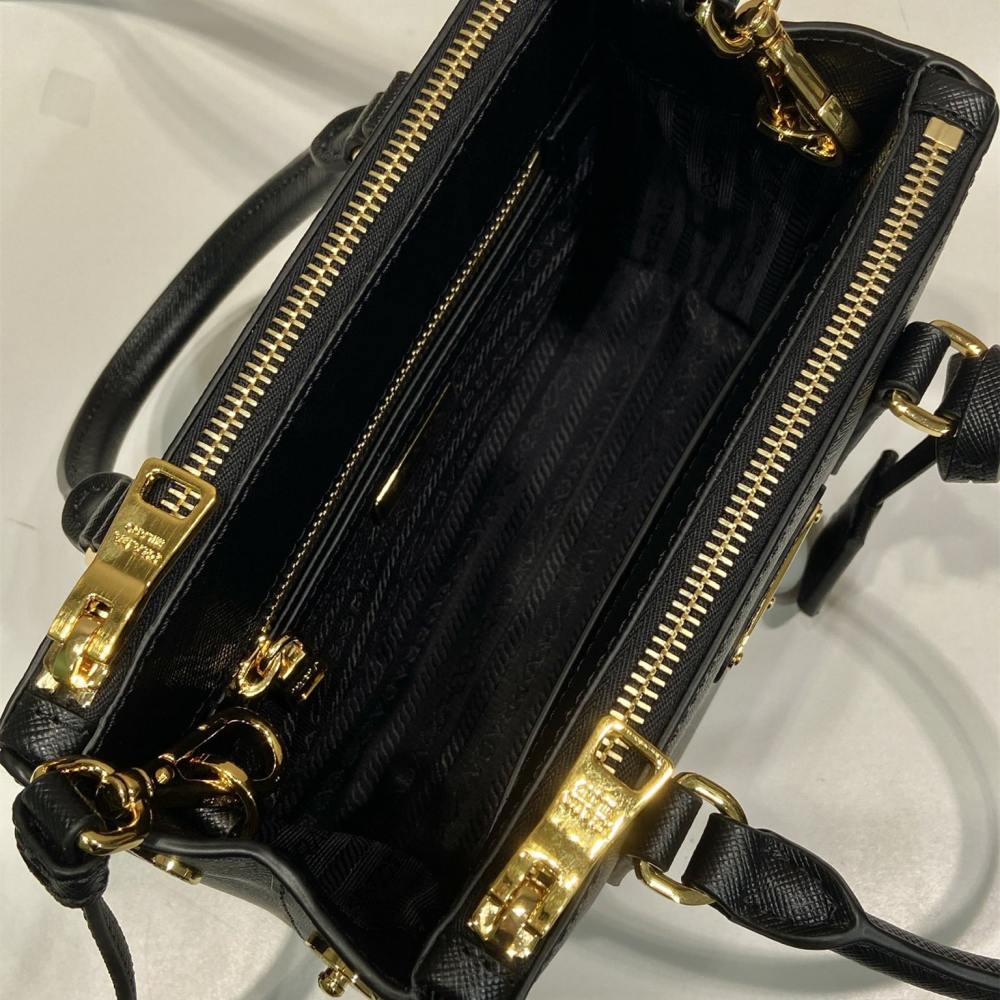 高仿Prada*Galleria系列1BA907手提包Mini黑色免檢版