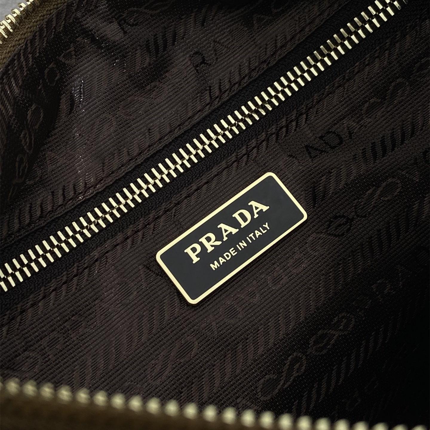 高仿Prada*Explore系列1BC264麂皮單肩包大號肉桂色免檢版