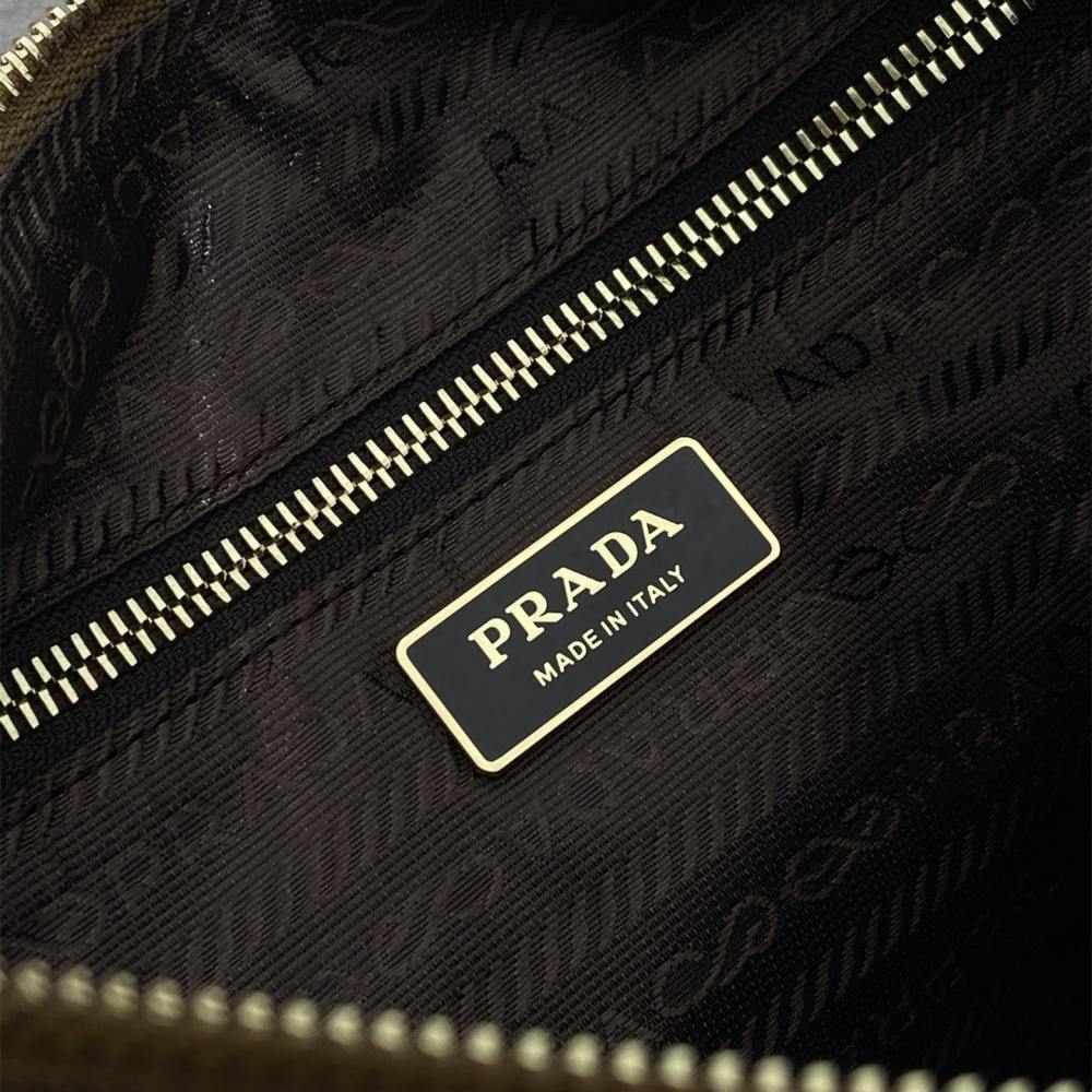 高仿Prada*Explore系列1BC264麂皮單肩包大號肉桂色免檢版