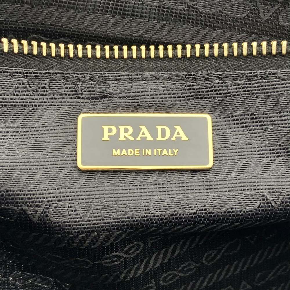 高仿Prada*Bonnie系列1BA433手提單肩包酒紅色中號免檢版